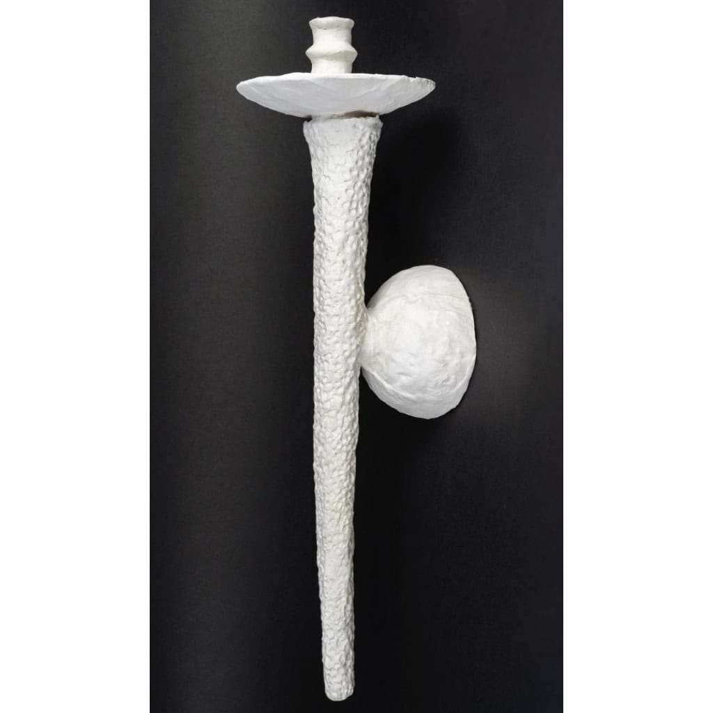 Grande paire d’appliques Torchiere Stuck de Rob Lemariey | Biron 