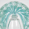 Flacon Tiare « Pâquerettes » verre blanc patiné bleu turquoise de René LALIQUE pour Roger et Gallet | Biron 