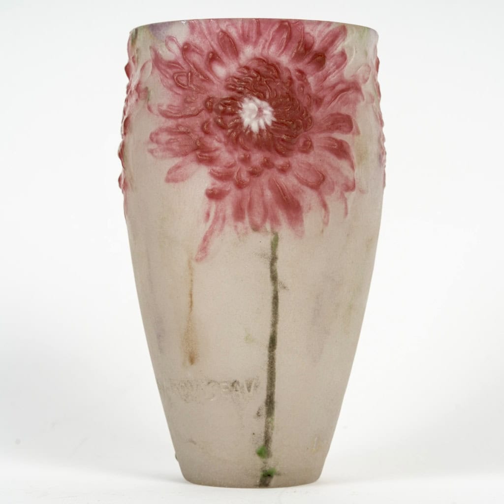 Vase « Chrysanthèmes » pâte de verre de Gabriel ARGY-ROUSSEAU | Biron 