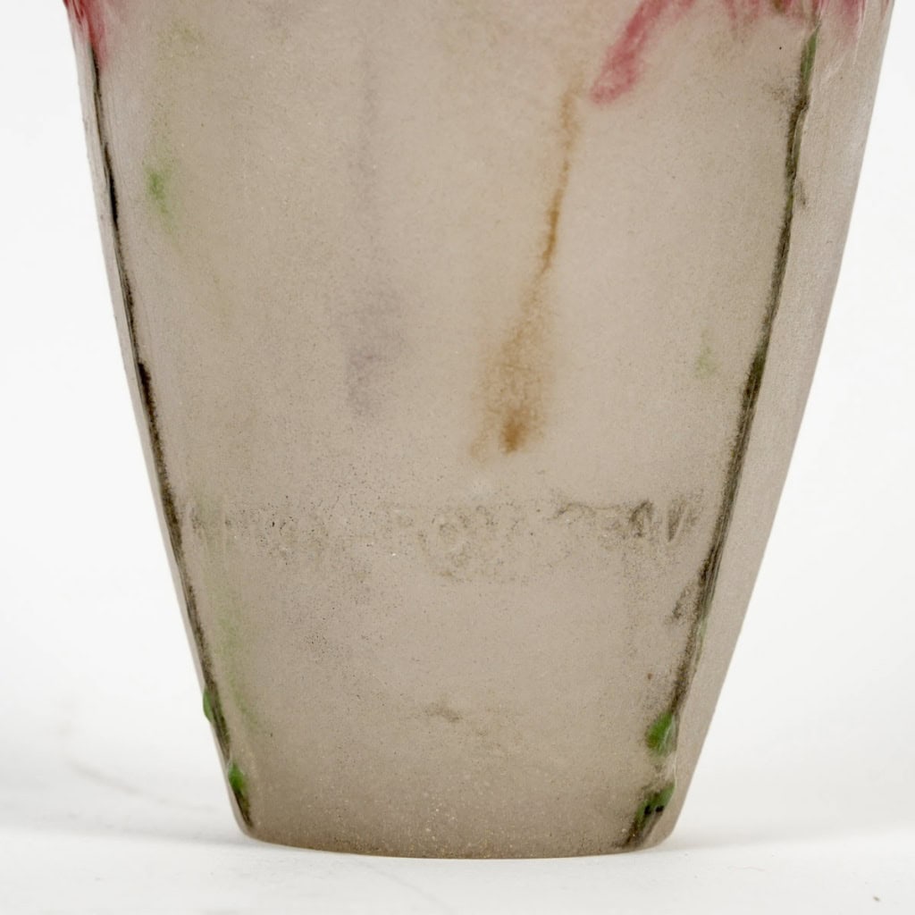 Vase « Chrysanthèmes » pâte de verre de Gabriel ARGY-ROUSSEAU | Biron 