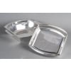 CHRISTOFLE – SOUPIERE MODERNISTE SUR SON PLATEAU EN ARGENT MASSIF ART DECO | Biron 