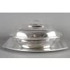 CHRISTOFLE – SOUPIERE MODERNISTE SUR SON PLATEAU EN ARGENT MASSIF ART DECO | Biron 