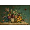 Bouquet de Fleurs sur un Entablement en Pierre huile sur panneau vers vers 1880-1890 | Biron 
