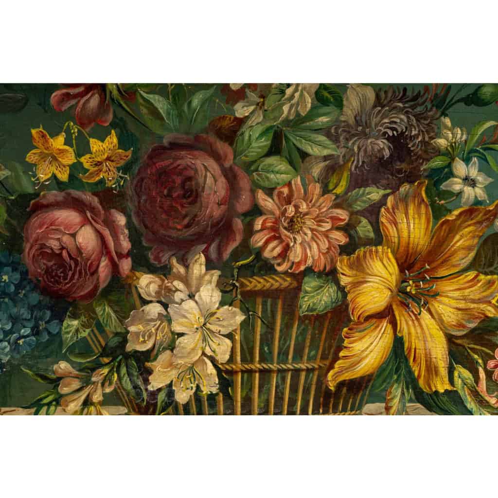 Bouquet de Fleurs sur un Entablement en Pierre huile sur panneau vers vers 1880-1890 | Biron 