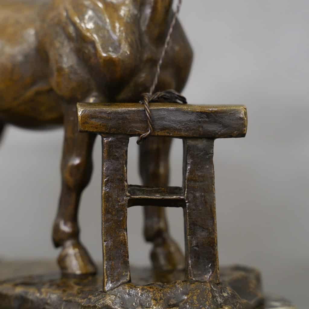 Sculpture – Cheval Percheron , René Maxime Choquet (1872-1958) – Bronze | Biron 