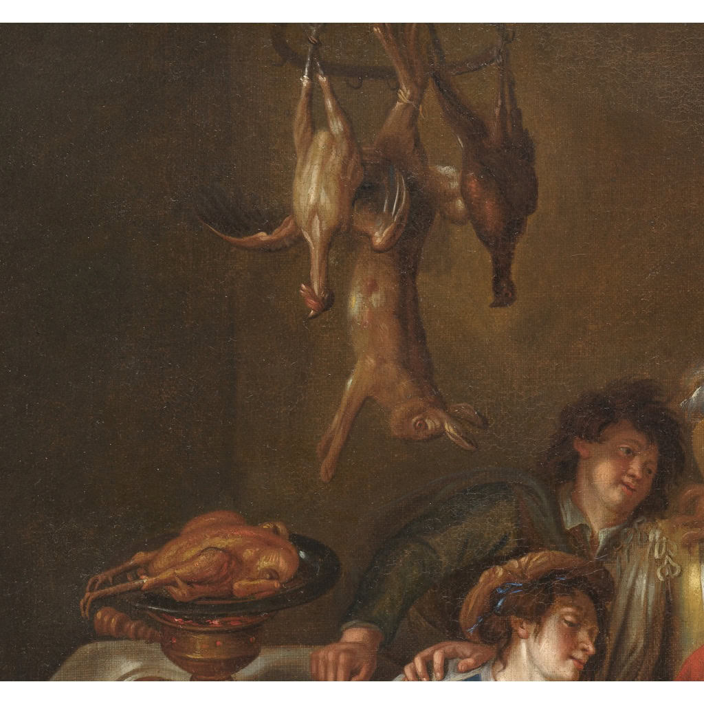 La Diseuse de bonne aventure – Attribué à Simon de Vos vers 1640 | Biron 