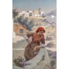 Édouard ROSSET-GRANGER ( 1853 – 1934 ) La marchande de roses, Capri | Biron Édouard ROSSET-GRANGER (1853 - 1934) La marchande de roses, Capri