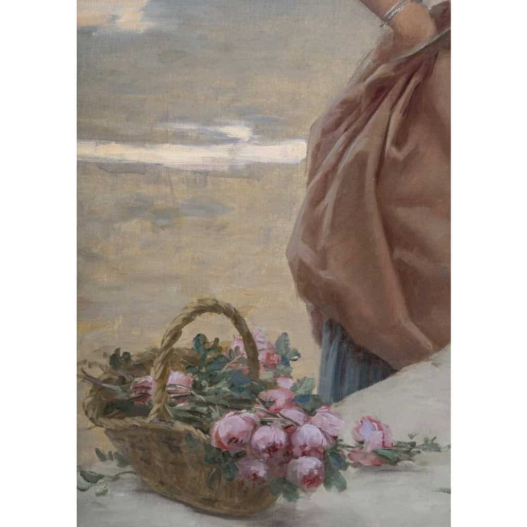 Édouard ROSSET-GRANGER ( 1853 – 1934 ) La marchande de roses, Capri | Biron Édouard ROSSET-GRANGER (1853 - 1934) La marchande de roses, Capri 2