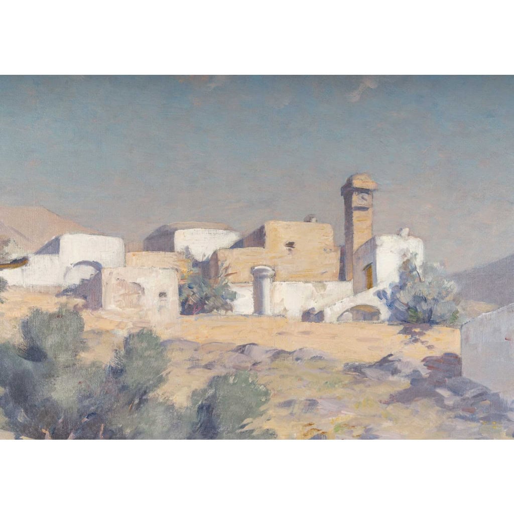 Édouard ROSSET-GRANGER ( 1853 – 1934 ) La marchande de roses, Capri | Biron Édouard ROSSET-GRANGER (1853 - 1934) La marchande de roses, Capri 3