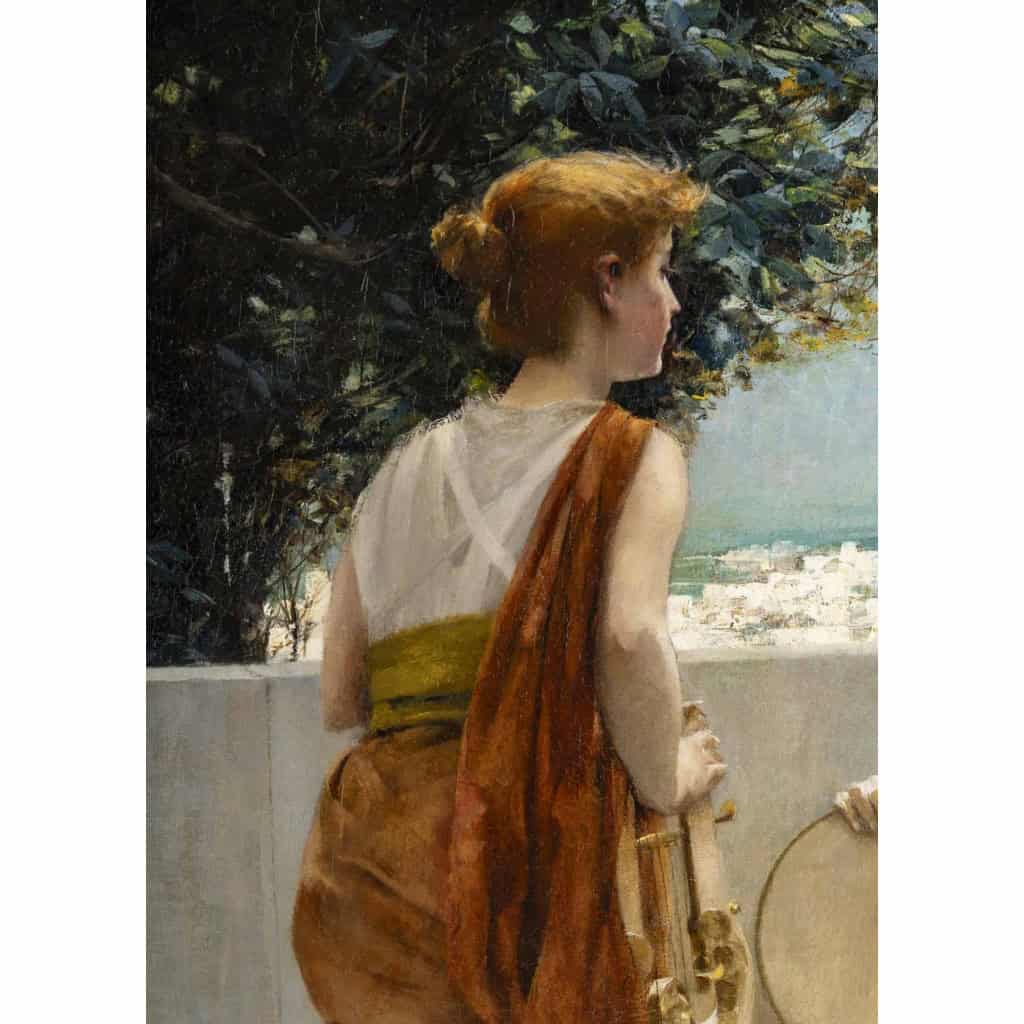 Francis COATE JONES 1857-1932 musiciennes Pompéi 0