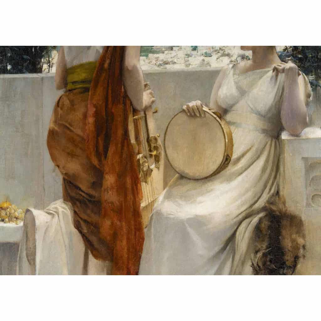 Francis COATE JONES 1857-1932 musiciennes Pompéi 3