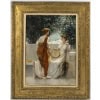 Francis Coates Jones (1857 - 1932) Les musiciennes à Pompéi cadre