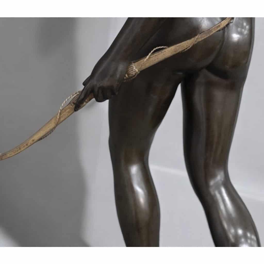 Sculpture – « Diane Chasseresse » , Jean – Antoine Houdon (1741-1828) – Bronze | Biron 