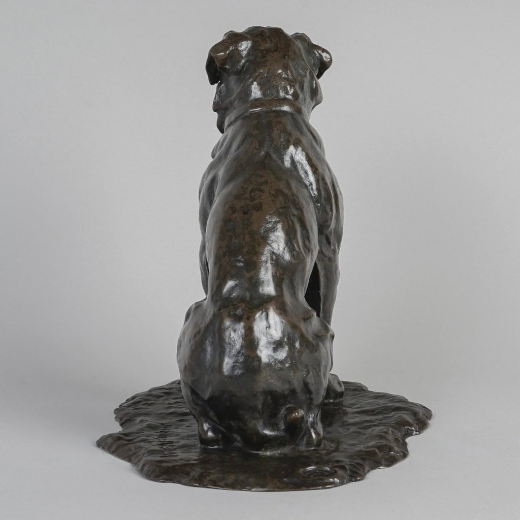 Sculpture – Chien Assis , Jacques Nam (1881-1974) – Bronze | Biron 