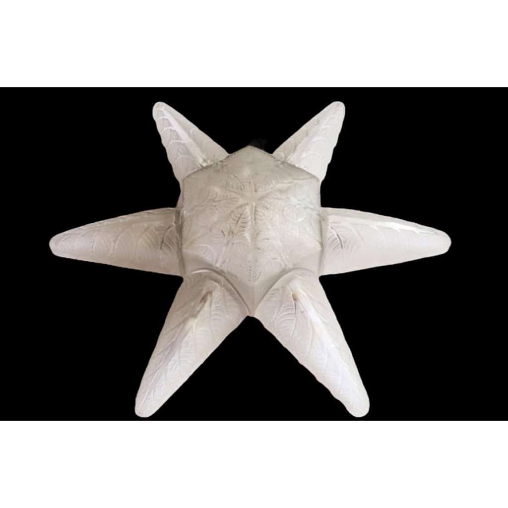 Lustre « Noisetier » verre blanc de René LALIQUE | Biron 