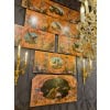 Alphonse Carrière (1808-1881) – Décor de boiserie composé de six Natures Mortes aux oiseaux Vers 1850-1860 | Biron 