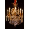 Maison Baguès Lustre de style Louis XVI en bronze doré et cristal taillé vers 1920 | Biron 