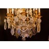 Maison Baguès Lustre de style Louis XVI en bronze doré et cristal taillé vers 1920 | Biron 