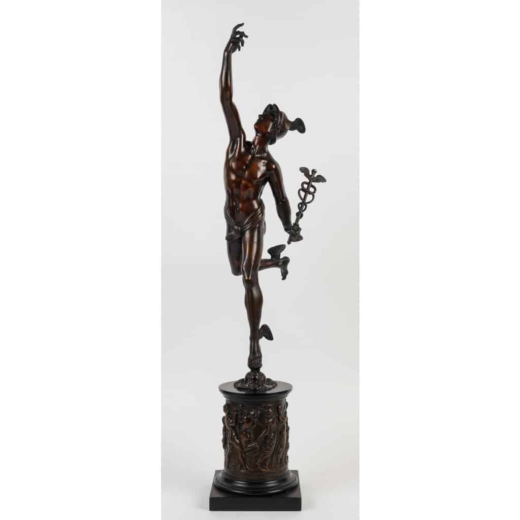 Bronze du XIXème siècle à patine brune – Le Mercure Volant d’après Jean de Bologne | Biron 