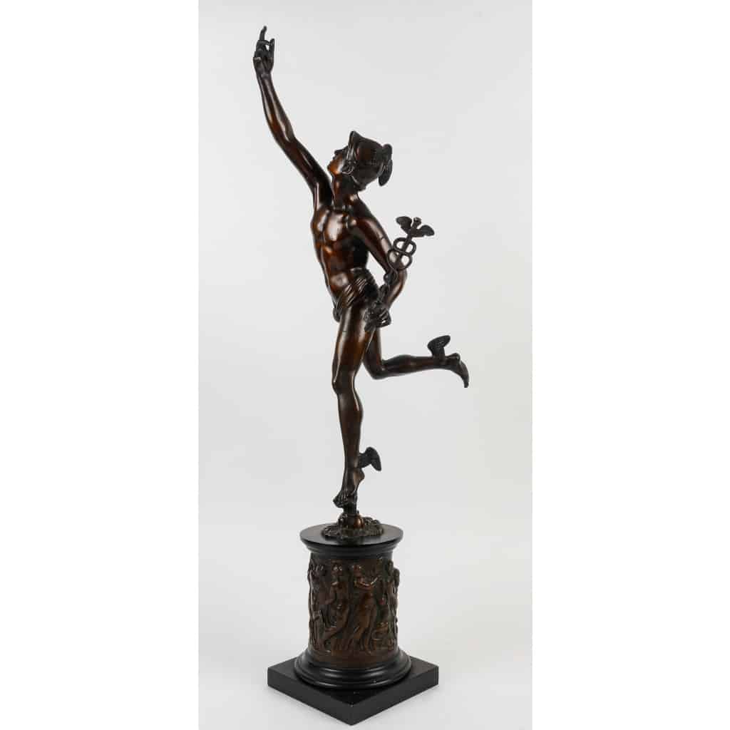 Bronze du XIXème siècle à patine brune – Le Mercure Volant d’après Jean de Bologne | Biron 