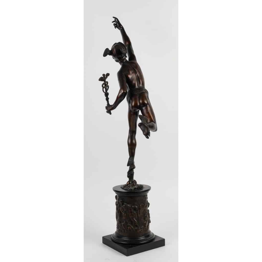 Bronze du XIXème siècle à patine brune – Le Mercure Volant d’après Jean de Bologne | Biron 