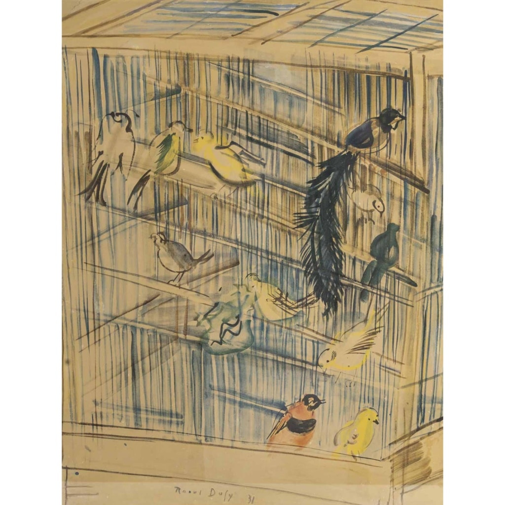 Reproduction de Raoul Dufy bien encadré, XXème siècle. | Biron 