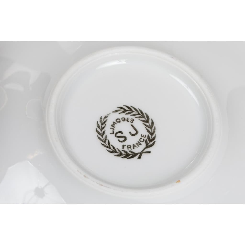 SERVICE A CAFé en porcelaine de LIMOGES, milieu du XXème | Biron 