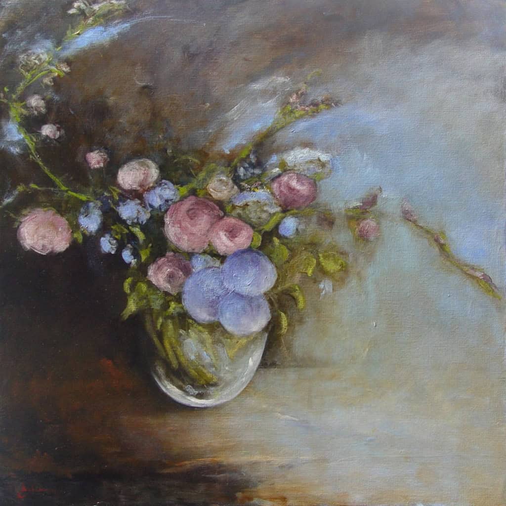 Tableau à l’huile intitulé « Bee » de l’artiste peintre Isabelle Delannoy | Biron 