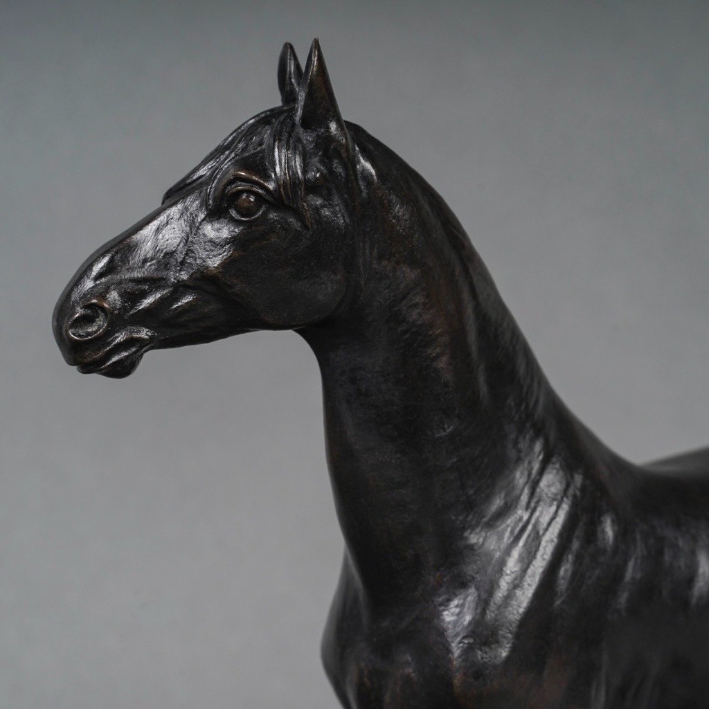 Sculpture – Le Cheval Niger , Alfred Dubucand (1828 – 1894) – Bronze | Biron 
