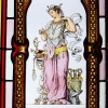 Vitrail à la danseuse orientale (219 x 45 cm) | Biron 
