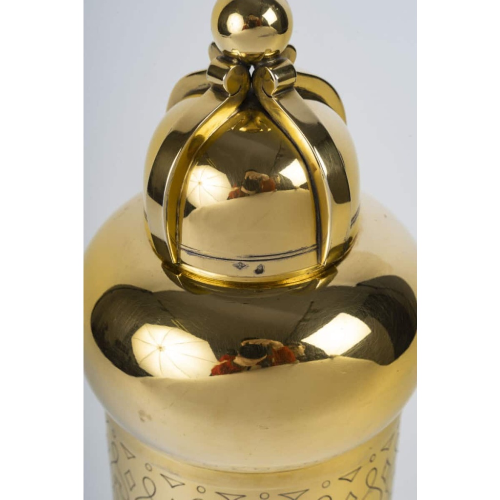 TETARD Frères – SHAKER en Vermeil XXe ART DECO | Biron 
