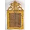 Miroir en bois doré à parecloses et fronton ajouré d’époque Régence vers 1720 | Biron 