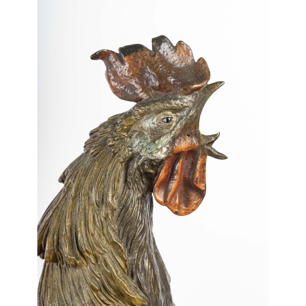 Grand Coq En Bronze Fin Du XIXème Siècle | Biron 