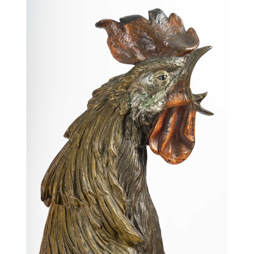 Grand Coq En Bronze Fin Du XIXème Siècle | Biron 