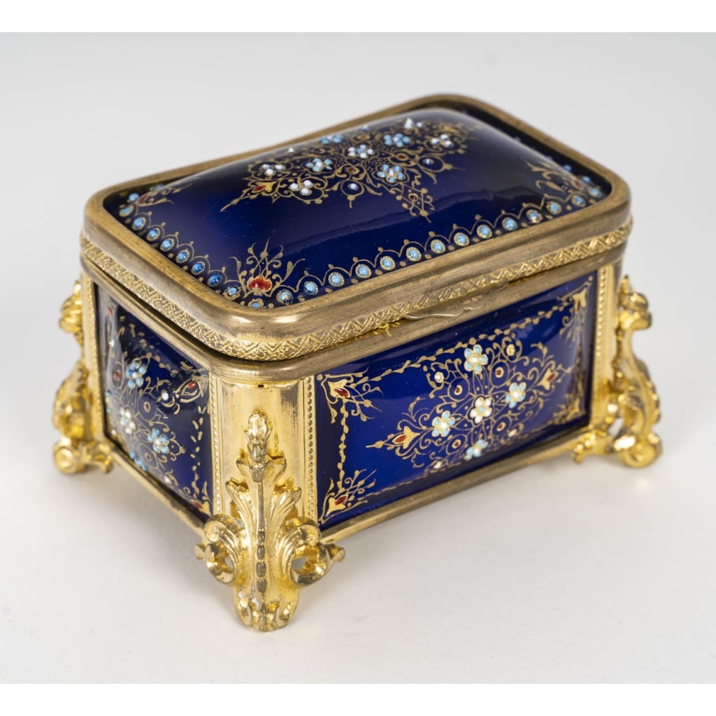 Un Coffret De Bijoux En émail Et Bronze Doré, XIXème Siècle | Biron 