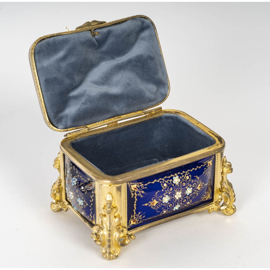 Un Coffret De Bijoux En émail Et Bronze Doré, XIXème Siècle | Biron 