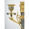Une paire de bougeoirs en bronze et émail cloisonné, fin XIXème siècle | Biron 