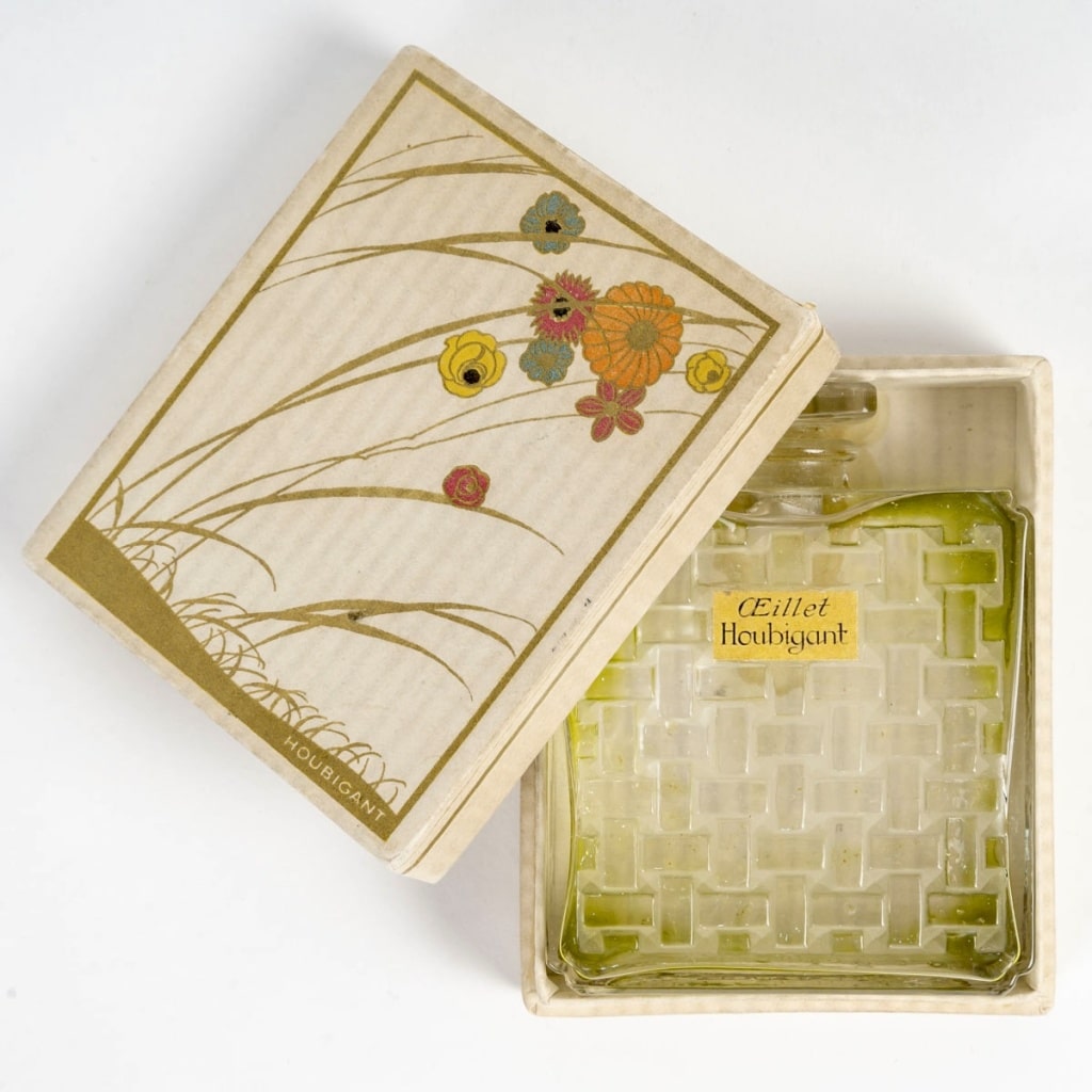 1919 René Lalique – Flacon Oeillet Verre Blanc Pour Houbigant | Biron 