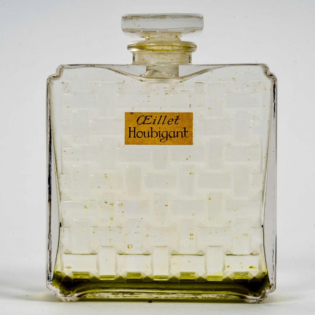 1919 René Lalique – Flacon Oeillet Verre Blanc Pour Houbigant | Biron 