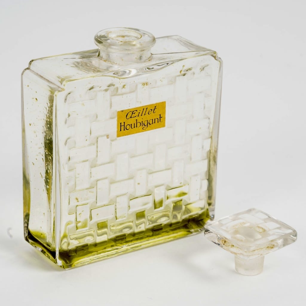 1919 René Lalique – Flacon Oeillet Verre Blanc Pour Houbigant | Biron 