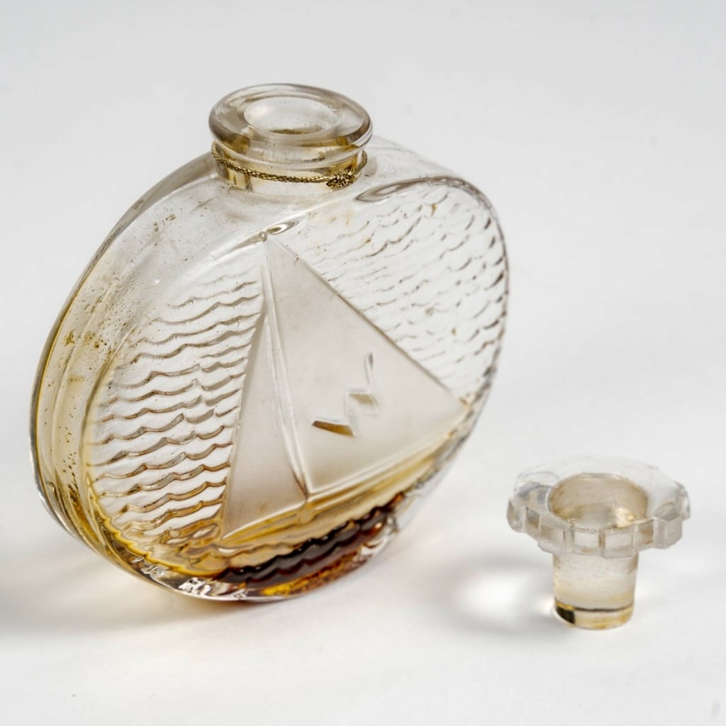 1935 René Lalique – Flacon En Croisière Verre Blanc Pour Worth | Biron 