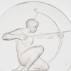 1926 René Lalique – Mascotte Automobile Archer Verre Blanc | Biron 
