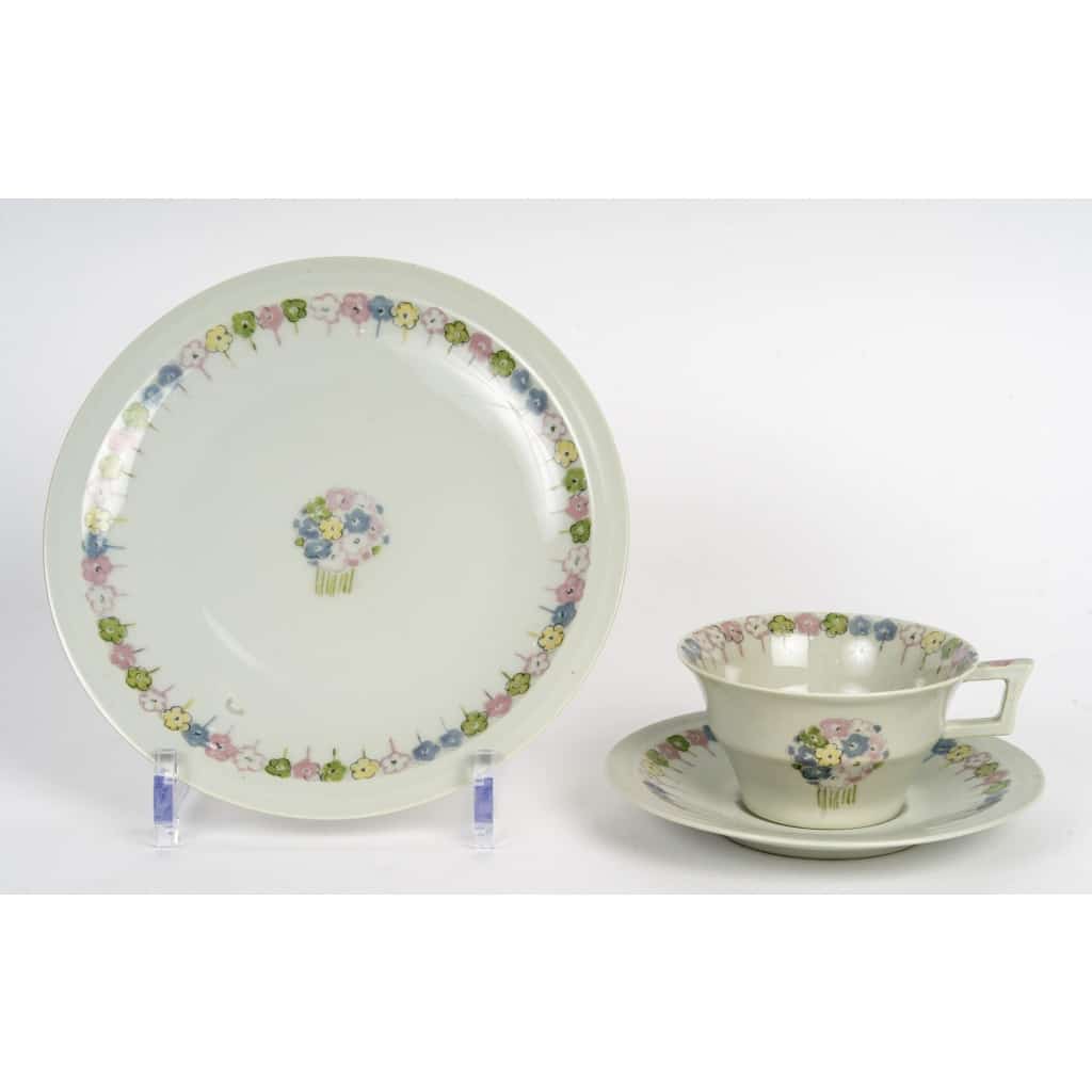 Suzanne Lalique Et Haviland – Service à Café Dessert Nicole Porcelaine Céladon | Biron 