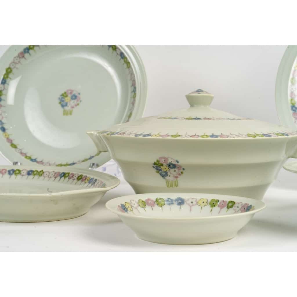 Suzanne Lalique Et Haviland – Service Nicole Porcelaine Céladon – 35 pièces | Biron 