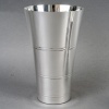 Puiforcat – 3 Vases Gigognes Art Deco Moderniste Métal Argenté | Biron 