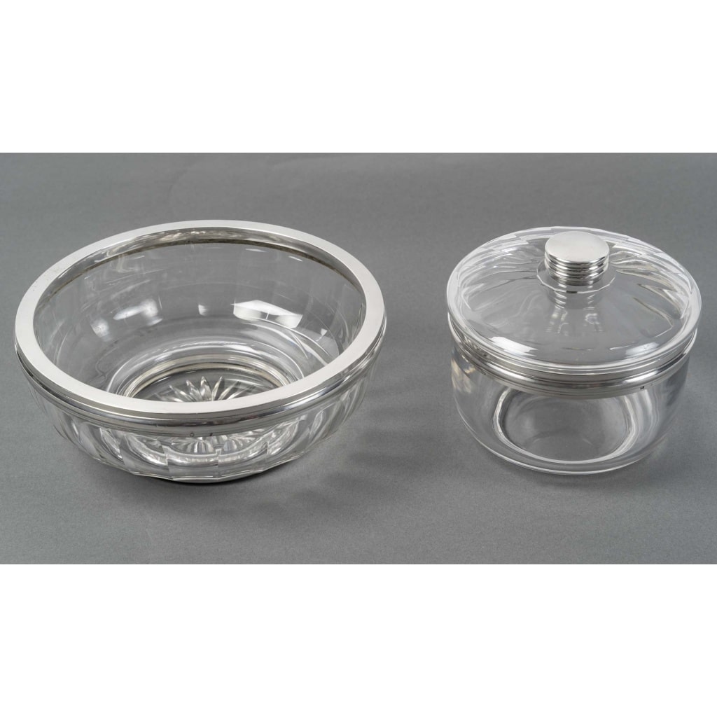 BACCARAT – BOL A CAVIAR EN CRISTAL TAILLE DEUX PIECES XXè ART DECO | Biron 