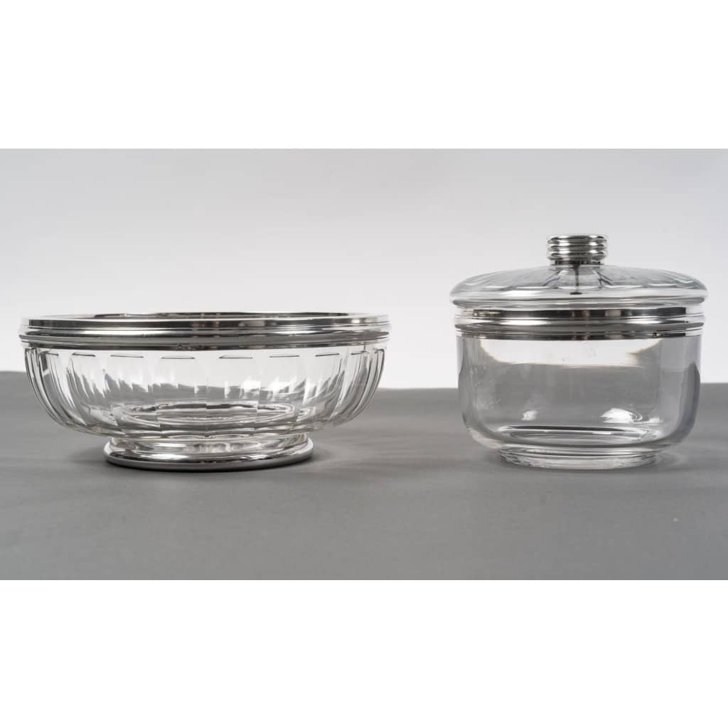 BACCARAT – BOL A CAVIAR EN CRISTAL TAILLE DEUX PIECES XXè ART DECO | Biron 