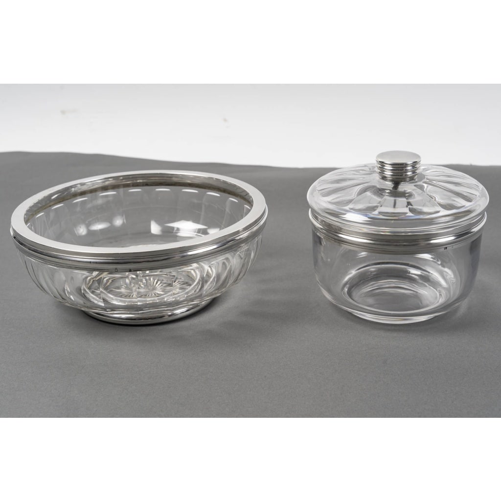 BACCARAT – BOL A CAVIAR EN CRISTAL TAILLE DEUX PIECES XXè ART DECO | Biron 