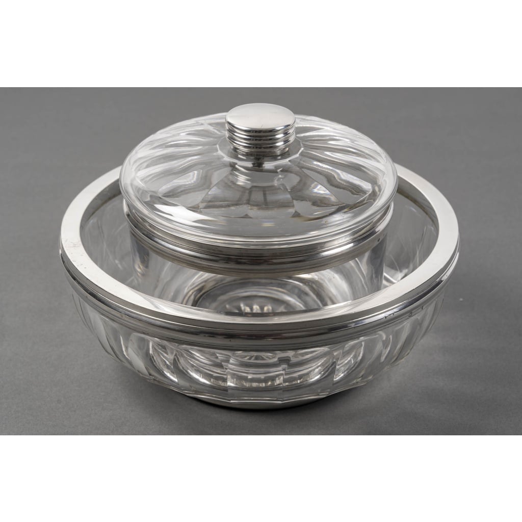 BACCARAT – BOL A CAVIAR EN CRISTAL TAILLE DEUX PIECES XXè ART DECO | Biron 