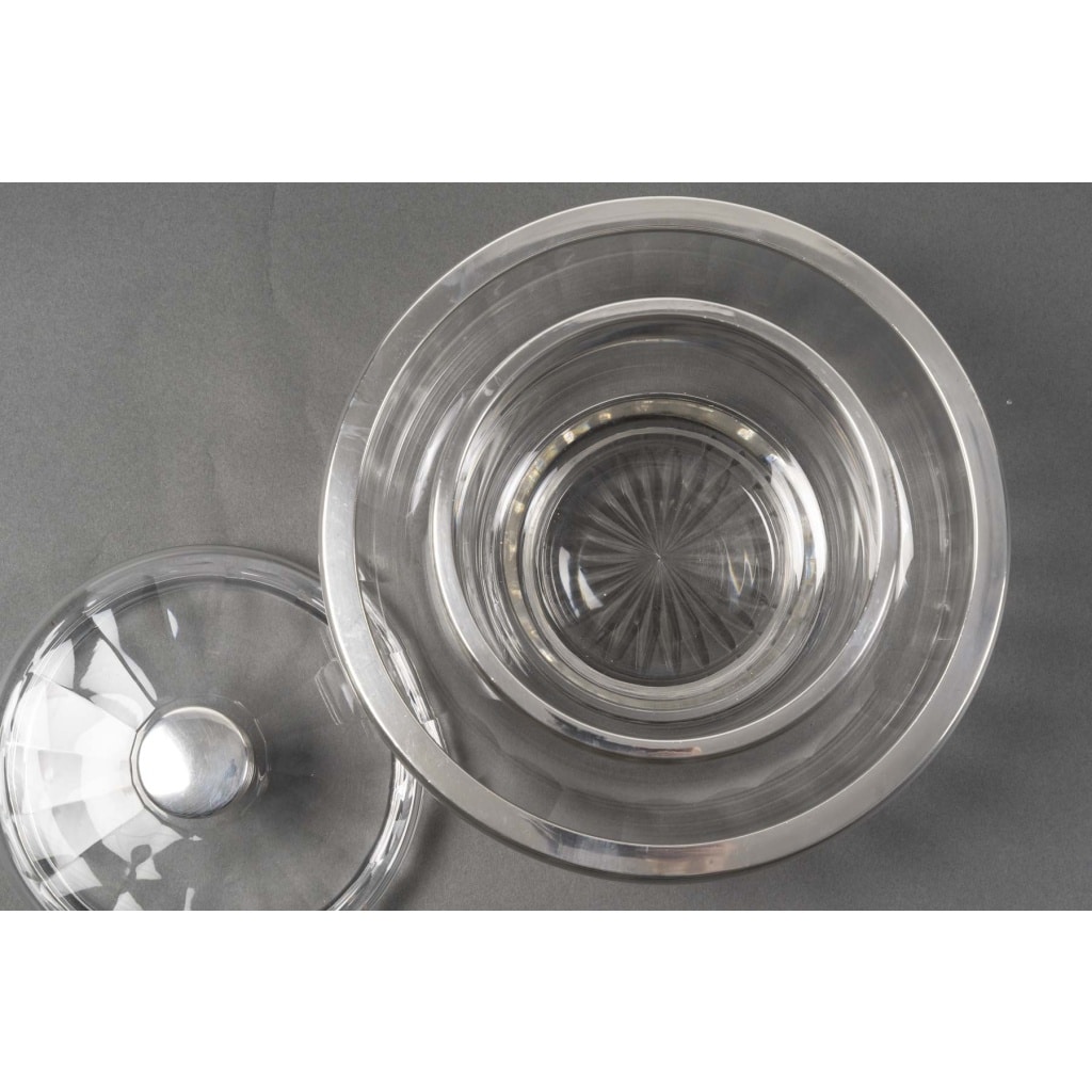 BACCARAT – BOL A CAVIAR EN CRISTAL TAILLE DEUX PIECES XXè ART DECO | Biron 